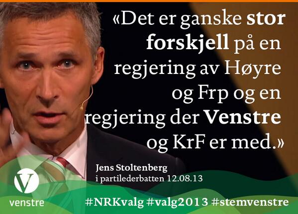 Venstre tweet media