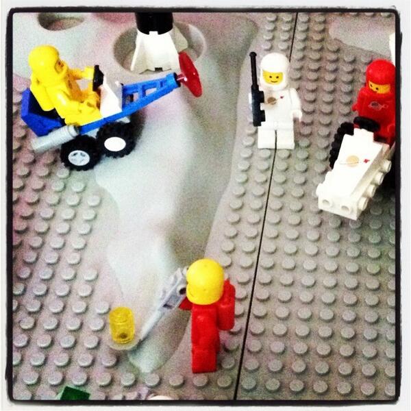 NettyStanley's tweet image. Stan's Space Lego, such fun!