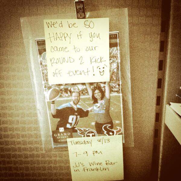 rwest80's tweet image. I think @rachelcbodine REALLY wants @JonAcuff to make an appearance at the #Nashville #startexp meet up tomorrow.