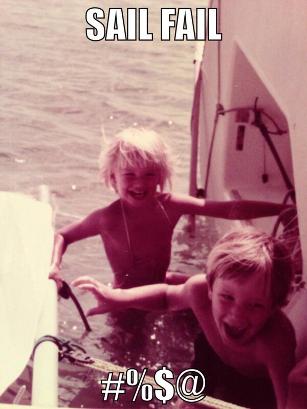 katiepegler's tweet image. 1983 #Sail #Fail with my big bro on the other coast @Robcore76. #textbomb