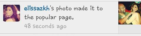 <a href="/elissakh/">Elissa</a> ur super cute pic made it to the popular page :-)