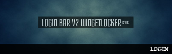 KGILL7's tweet image. ✖LOGIN BAR V2. #WidgetLocker #Android #Theme #Design   ✖Download:goo.gl/uOHjeY