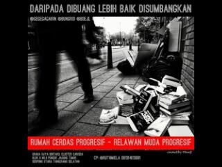 RT <a href="/RelawanMudaProg/">RelawanMudaProgresif</a>: Kami msh menerima buku bekas layak baca. Ayo berbagi @/TANGSELku