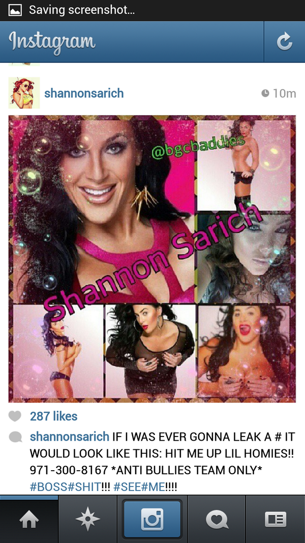 RealBadGirlClub's tweet photo. You know you truly love your fans when you give them your number! @sarich_shannon #teamantibully #BGC #teamShanRock http://t.co/bgij5o8CT5