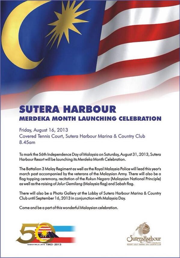 <a href="/kKcity/">BKI 🍉</a> Join us at our Merdeka Month Launching Celebration on Aug 16, 2013 at 845am. Covered Tennis Court <a href="/sabahinfo/">Sabah Information</a>