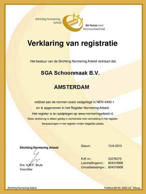 Continuering registratie in het Register Normering Arbeid. #NEN4400-1 <a href="/SNAkeurmerk/">St. Normering Arbeid</a> #Trots