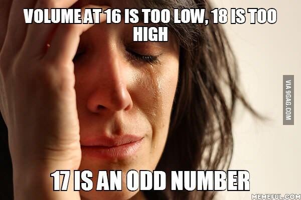 Katelinvan's tweet image. "@9GAG: Adjusting the volume. Not even once. http://t.co/CznpQfv9US" @MeganvStrijp