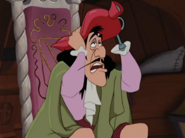 CaptainJHook1's tweet photo. “@Disney: “That cursed #PeterPan. Making a fool out of me. Oh! My head!” - Captain Hook http://t.co/MChBNlGSiJ”Such tomfoolery