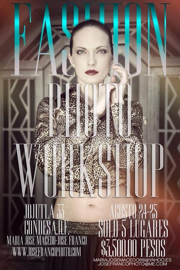 NegociosZE's tweet photo. “@JoseFrancoPhoto: @ZonaEsmeralda @lasarboledas @RevistaBarrio workshop de fotografía de moda RT pls! http://t.co/DWYbGH0jYb”