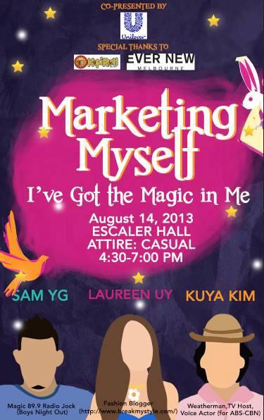 NCLST's tweet photo. See you at AJMA Week's Marketing Myself at Escaler 4:30-7pm with @kuyakim_atienza @laureenmuy @sam_yg #SpectraSpecial http://t.co/UqOxgkfptz