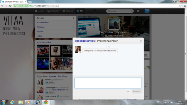 Lilpik_Officiel's tweet image. Un gros MERCI à @KarismatikKenza pour ton message, j'peux même pas te répondre. #TropTouchée #Mercii ❤ #KFTEAM ❤