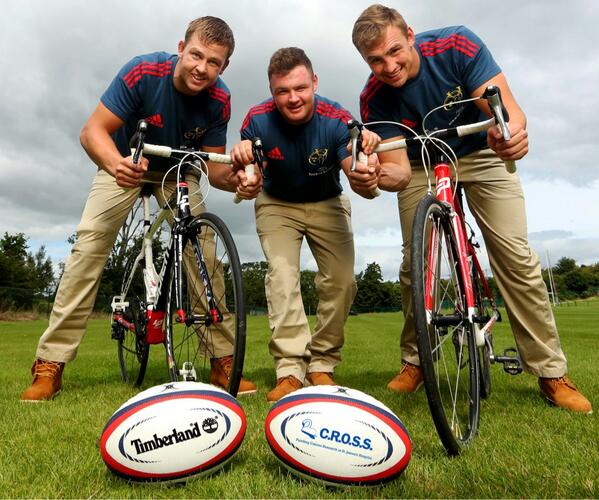 Timberland &amp; <a href="/Munsterrugby/">Munster Rugby</a> launched their participation &amp; support to C.R.O.S.S Malin to Mizen Cycle today <a href="/irfurugby/">IRFU</a>