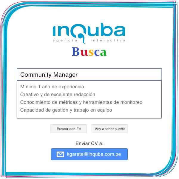 Estamos en búsqueda de un nuevo CM ¡Pasa la voz!