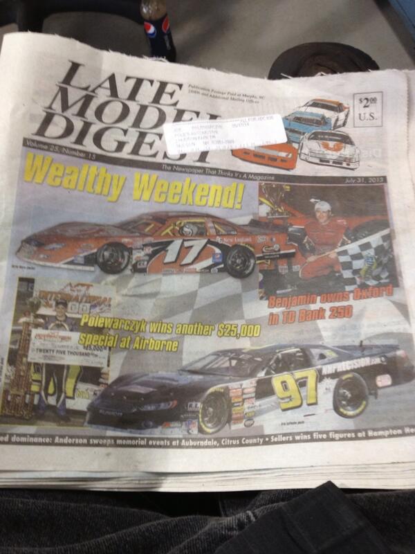 JoeyPoleRacing's tweet image. Really cool to be on the front of #latemodeldigest @JimCarsonLMD