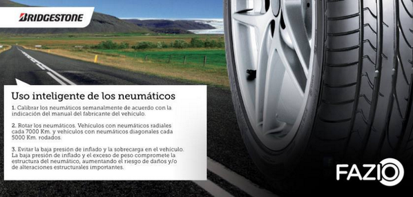 GrupoFAZIO's tweet photo. Uso inteligente de los neumáticos #TIP http://t.co/hWW67GupAX