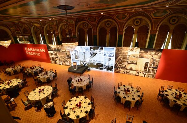 This is event innovation. 26ftx12ft LED wall with dynamic video within a 150ft soft set.Any other examples out there?