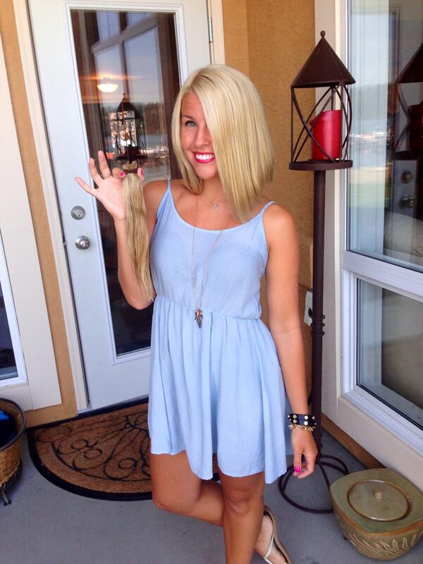 madipens's tweet image. Finally cut it all off! Been wanting to do this forever! 14 inches to @LocksLove