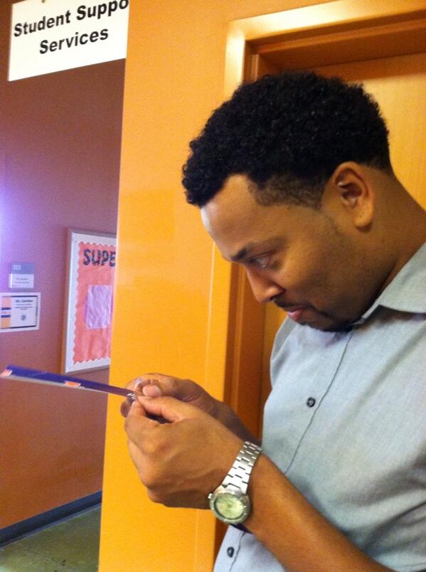UCPDeanADCI's tweet photo. Mr. Vaughn takes Kindergarten work very seriously! http://t.co/JILqfuXVvY