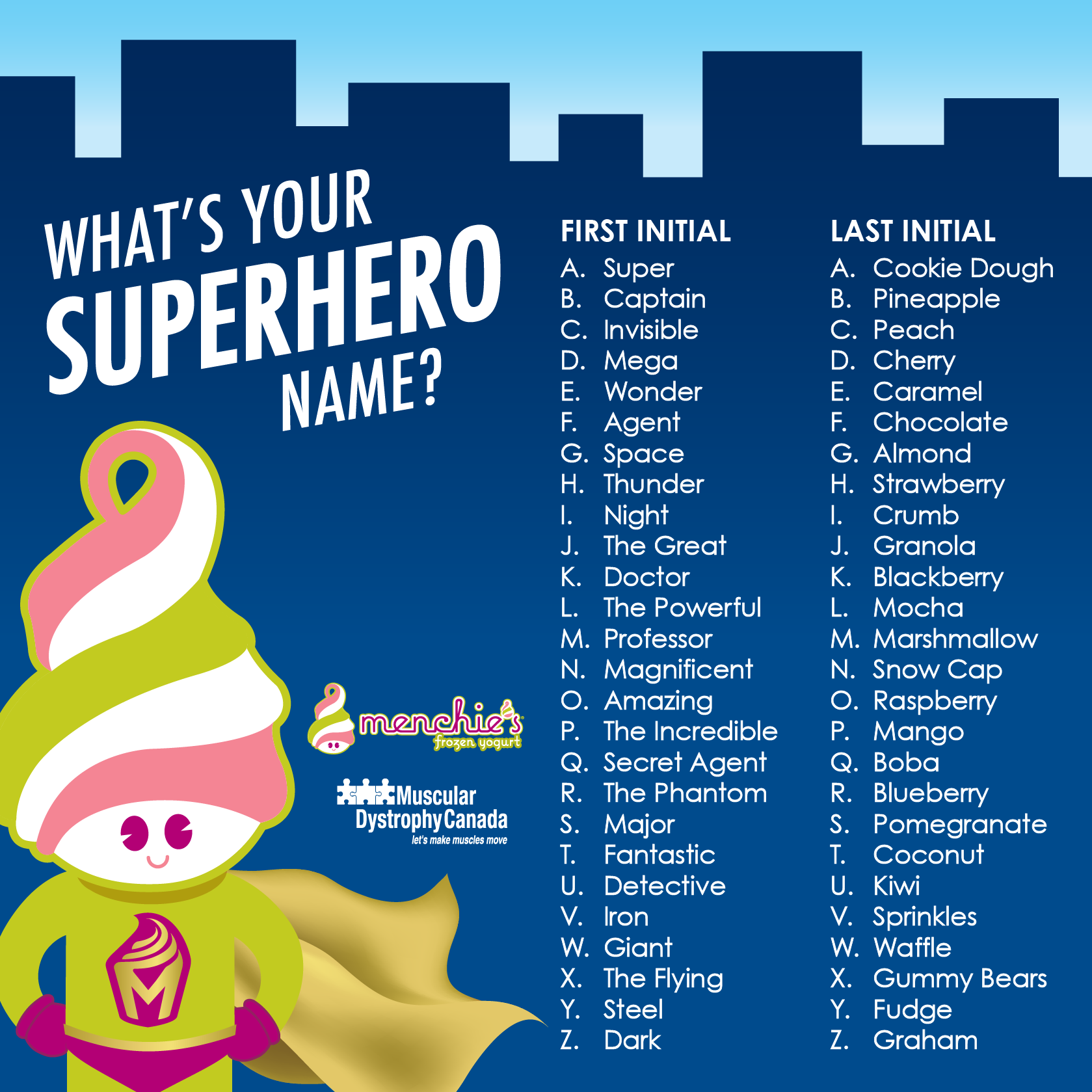 Menchies Cambie St. on Twitter: "What's your superhero ...