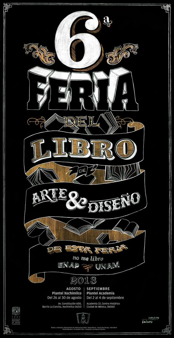 DIRECCION_ENAP's tweet photo. 6ª Feria del Libro de Arte y Diseño http://t.co/AhAbZTvfQt