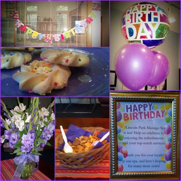 LPMassageSpa's tweet image. All week long! #Celebration #SpaStyle