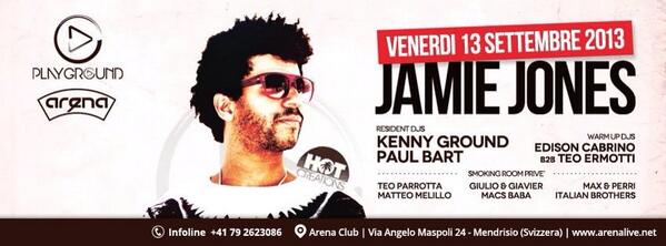ArenaMendrisio's tweet photo. BOOOOM!!! @ParadisePrds  @Hot_Natured @dc10ibiza @circolocoibiza 
@JamieJonesMusic @Hot_Creations http://t.co/01JCh5HmIM
