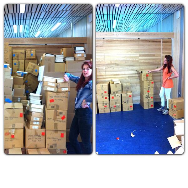 MetJentene's tweet image. Se forskjellen fra for noen uker siden, til i dag! Ikke mye igjen nå :) #met #klimadata #riksarkivet