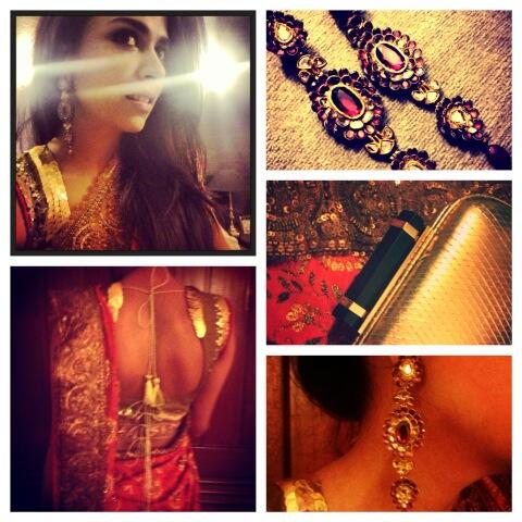 mahaburney1's tweet photo. #whatiwore @deepakperwani blouse w/ #indian #sari #feehajamshed #mehendi #hairmeetwardrobe @Hair_WardrobePK http://t.co/G49yN0oIhk