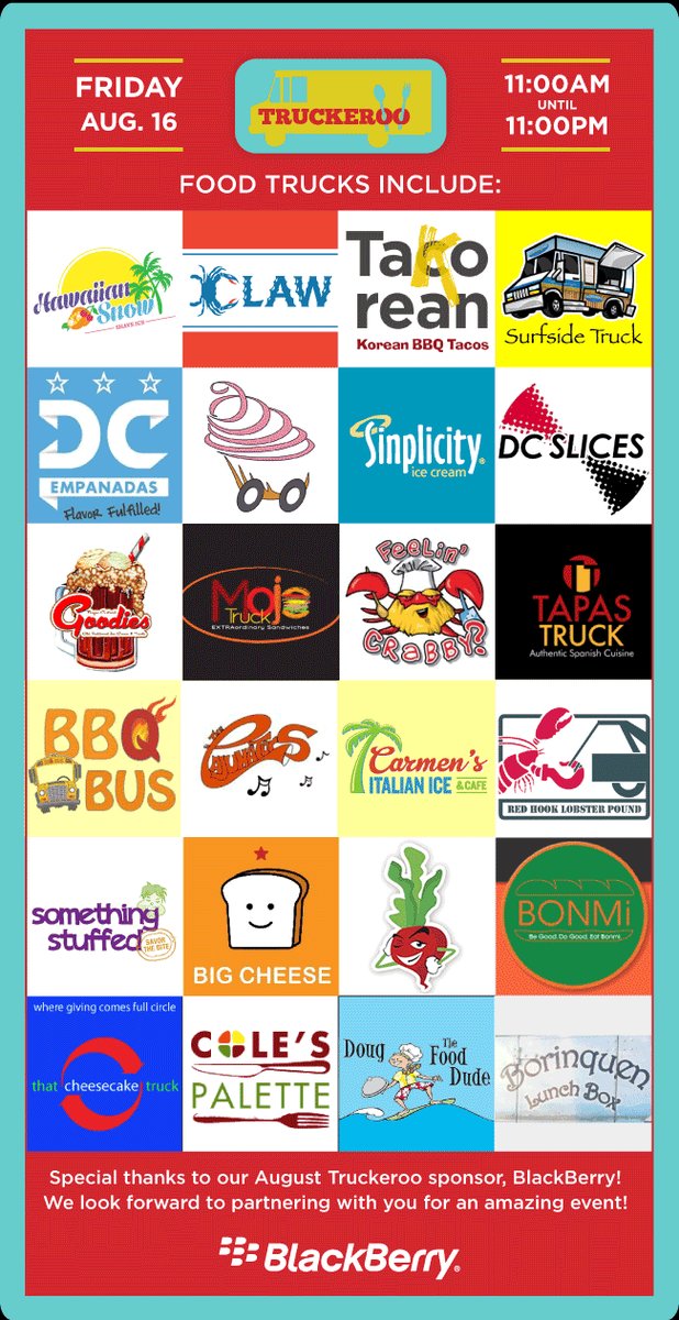 Getting excited for Truckeroo on Friday!! Stop by Half St. Fairgrounds from 11am-11pm to try DC's best food trucks!!