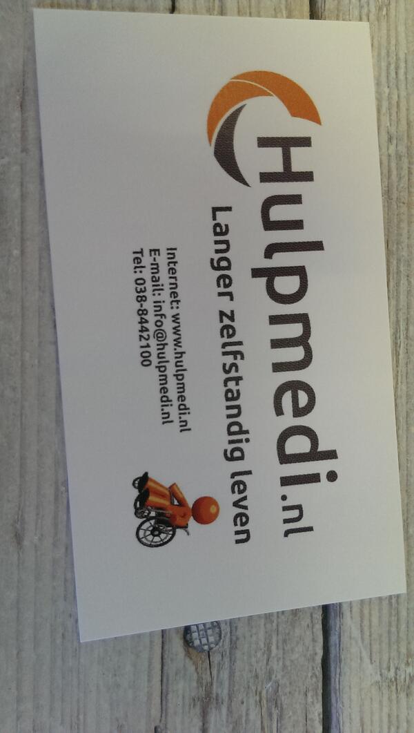 hulpmedi's tweet image. Nieuwe visitekaartjes binnen.
