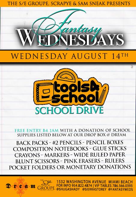ShugaShady's tweet image. TONIGHT

#FantasyWednesdays #Tools4School Supply Drive @Shugashady @sierrastorey @scrapye @DJSamSneaker @DreamMiamiFL