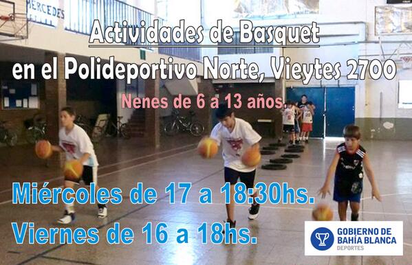ACTIVIDADES MUNICIPALES EN EL POLIDEPORTIVO NORTE "BASQUET"