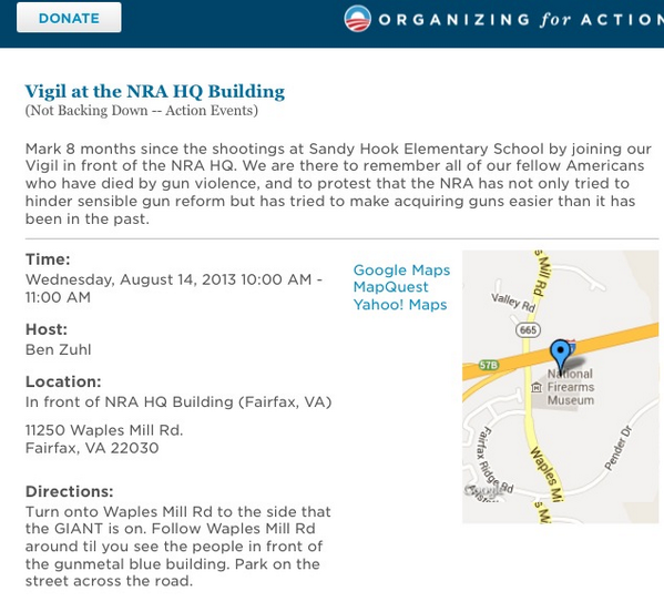 charliespiering's tweet image. No #OFA rep here even though it was promoted as #ofa 'Day of Action' #nraprotest