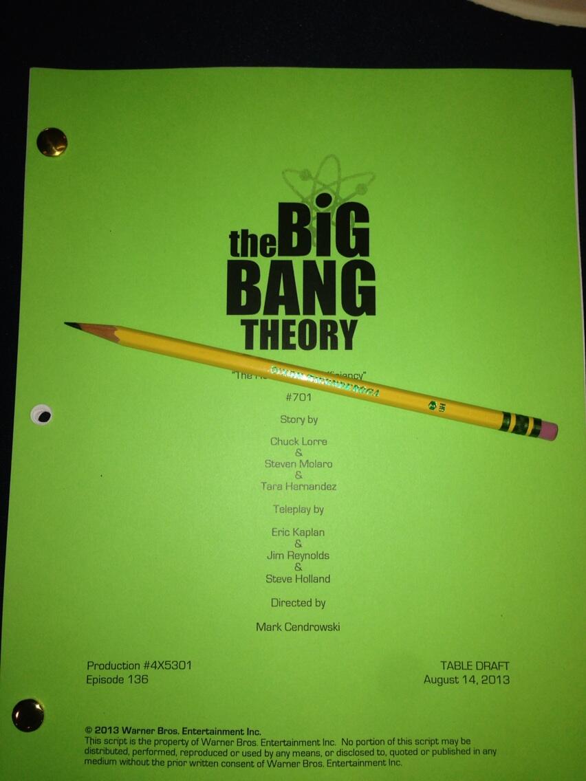 The Big Bang Theory Season 7 The Big Bang Theory Season 7 Returns in September. Image Source: Bill Prady/Twitter