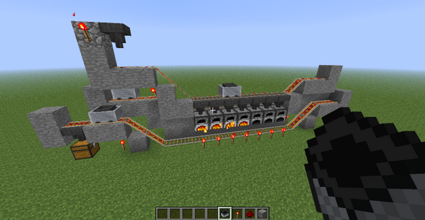 Blu3P0w3r's tweet photo. @TheGiantWaffle i just made a auto furnace in vannilla while listening to your stream! sorry about your chat:( http://t.co/4rtDkboqAc