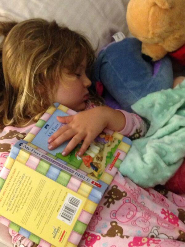 Baby girl is meditating on the Word! <a href="/abussey/">Ashley Bussey</a> #busseyfam