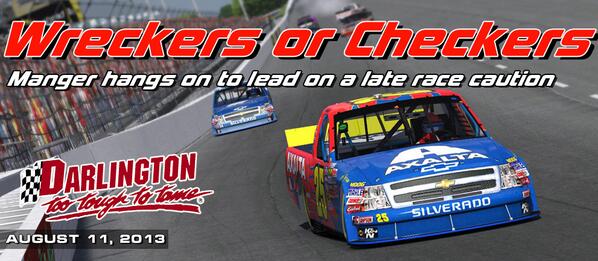 RCRLIllustrated's tweet photo. RACE REPORT: Kyle Manger wins #RCRL Trucks at Darlington. 2.)Summers 3.)Tatum 4.)Monge 5.)Elliott http://t.co/ieI2ulSurx
