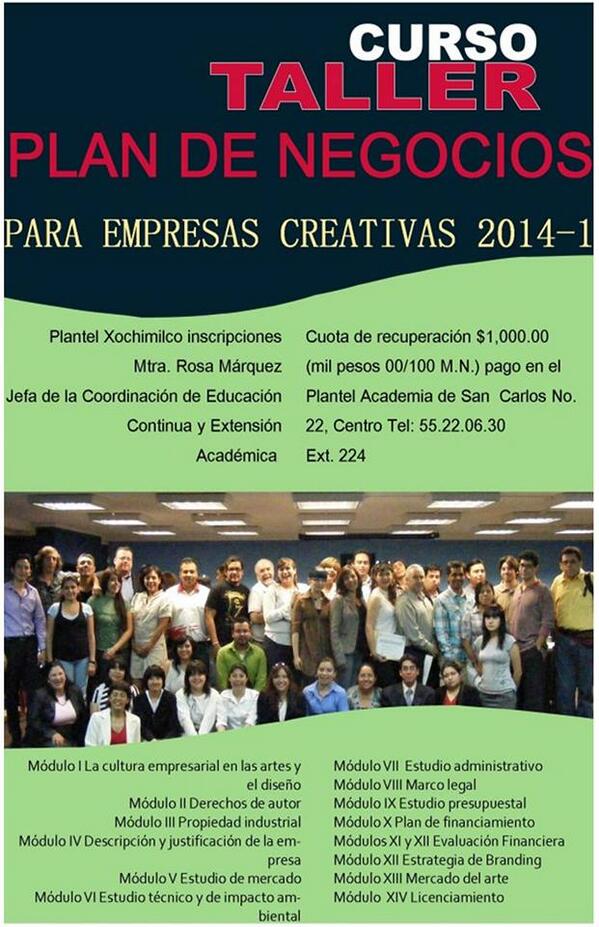 DIRECCION_ENAP's tweet photo. Taller Plan de Negocios para Empresa Creativas 2014-1. 55 22 06 30 Ext. 224 548949,17,21,22 ext. 143. ENAP http://t.co/uFVU9vBBsc