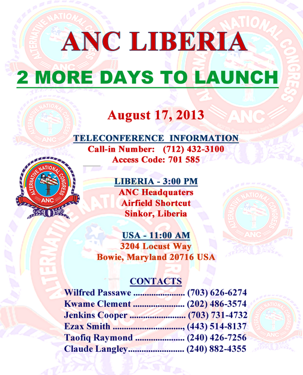 ANCUSALiberia's tweet photo. PUBLIC SERVICE ANNOUNCEMENT: THE VENUE HAS BEEN CHANGED BECAUSE OF SPACE. Change of address is on the Flyer. Thanks. http://t.co/Yj2W2kVyaj