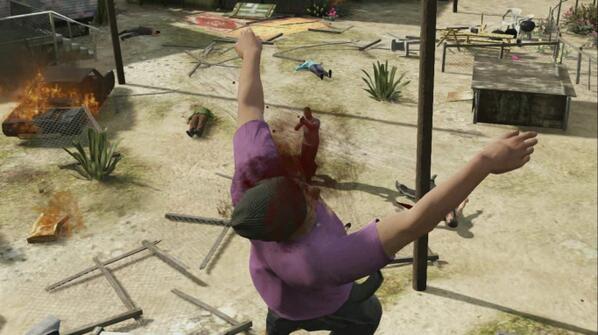 RockstarGTAV's tweet image. Madness #GTAV