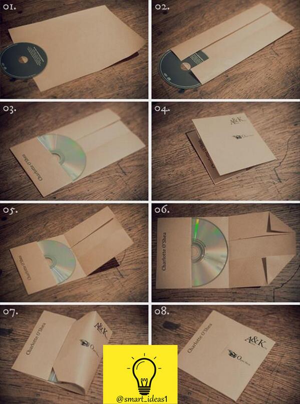 smart_ideas1's tweet photo. #افكار_فنية فكرة سهلة لعمل غلاف للCD من ورق A4 العادي في 8 خطوات فقط #افكار_مذهلة http://t.co/PXD1rC8XCW