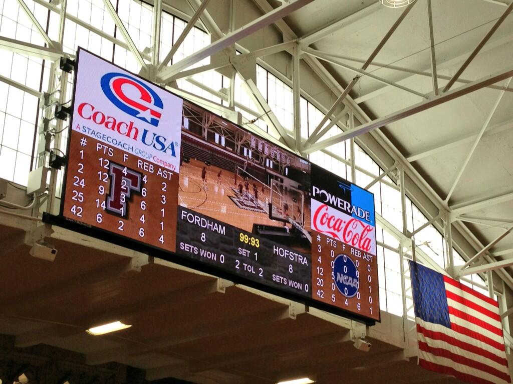 Fordham Athletics on Twitter "The new Rose Hill Gym video board http