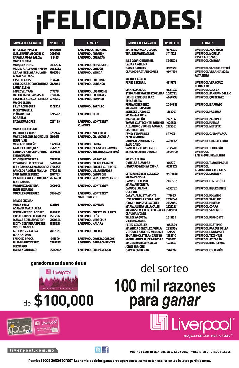 Www Liverpool Com Mx Sorteo Equinox 2016 | liverpool m 233 xico on twitter quot ellos son los ganadores de Www Liverpool Com Mx Sorteo Equinox 2016 | liverpool m 233 xico on twitter quot ellos son los ganadores de
