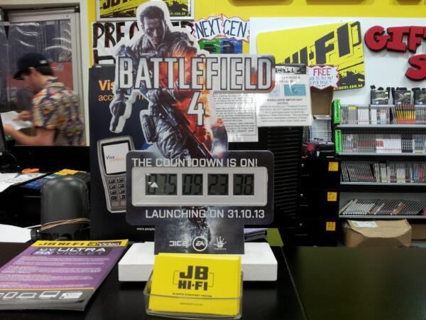 LukeC_JBaus's tweet photo. @EA_Australia #BF4AU @IGN_AU @IGN sweet countdown clock for #Battlefield4 @Jbcaringbah #ready4battle cant wait! http://t.co/MEO5VJpeZF