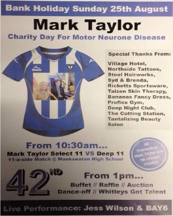 Can we get this retweeting for a fantastic cause please? <a href="/nfalliance1890/">Northern Football Alliance</a> <a href="/mndassoc/">MND Association</a> #MotorNeuroneDisease #MarkTaylor
