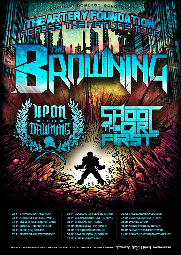 European tour with <a href="/thebrowningband/">The Browning</a> and <a href="/Shootthegirl1st/">SHOOT THE GIRL FIRST</a> announced!!