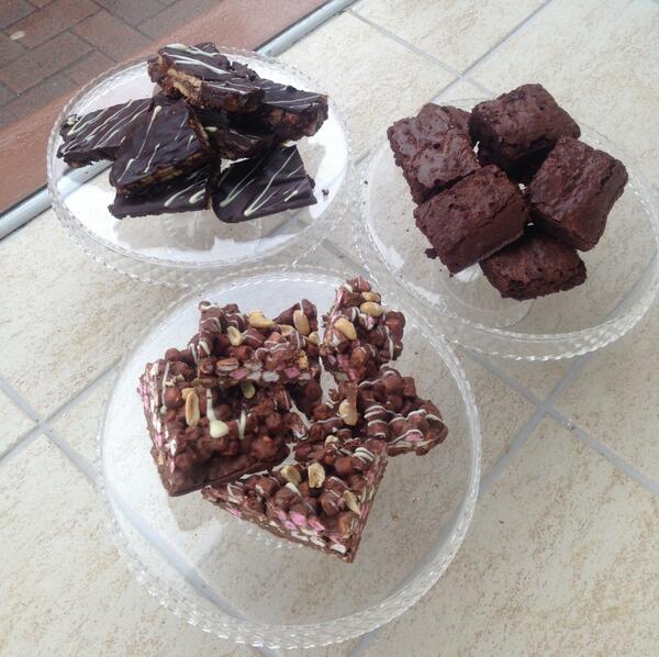 The Old Gaffer class boats are in Cowes, so we have made some Old Gaffer special brownies, Rocky Road &amp; tiffin #yum