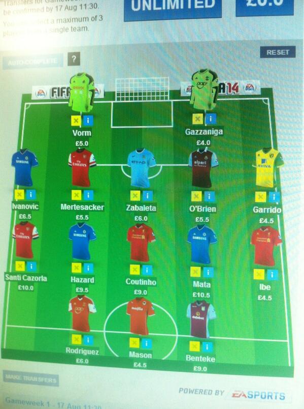 FootballMiq's tweet image. @PlayedOfThePark I got room for Benteke now ! #FinalChanges