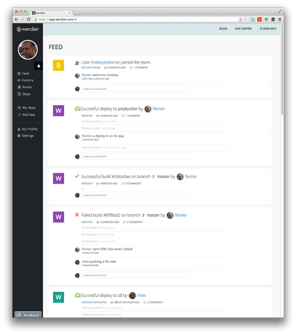 wercker's tweet image. We just pushed out a major new release: bit.ly/14FH0FN #developervelocity