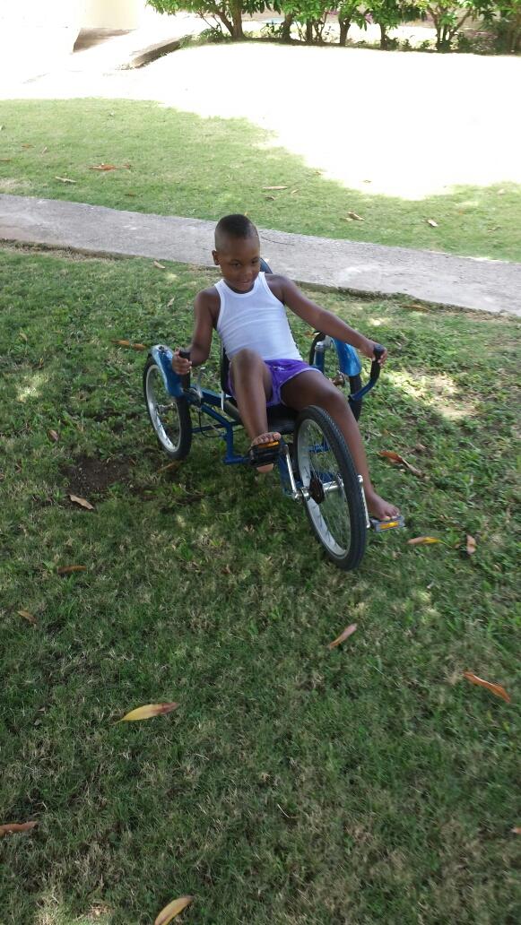 Having the time of his life..!